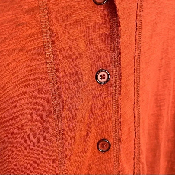 Habitat Cotton Lagenlook Pebble Rolled Edge Button Down Long Sleeve Cardigan Top - Picture 2 of 6